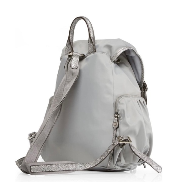 mz wallace- dove gray grey marlena detailed medium sized backpack nwt - Picture 3 of 12